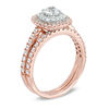 Thumbnail Image 2 of Previously Owned - 1 CT. T.W. Diamond Double Frame Bridal Set in 14K Rose Gold