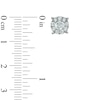 Thumbnail Image 2 of Previously Owned - 1 CT. T.W. Diamond Frame Stud Earrings in 14K White Gold