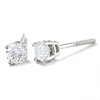 Previously Owned - 1/3 CT. T.W. Diamond Solitaire Earrings in 14K White Gold