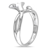 Thumbnail Image 2 of Previously Owned - Diamond Accent Calla Lily Ring in Sterling Silver