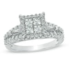 Thumbnail Image 1 of Previously Owned - 1-1/5 CT. T.W. Quad Princess-Cut Diamond Engagement Ring in 14K White Gold