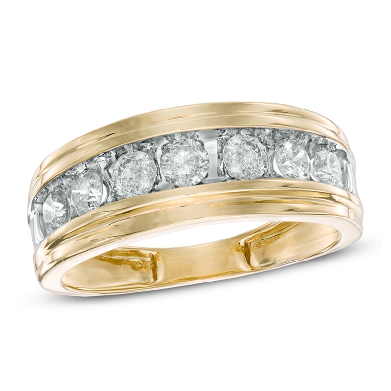 Main Image 1 of Previously Owned - 1 CT. T.W. Diamond Comfort Fit Band in 10K Gold