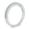 Thumbnail Image 1 of Previously Owned - 1/4 CT. T.W. Diamond Double Row Anniversary Band in 14K White Gold
