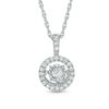 Thumbnail Image 1 of Previously Owned - 1/8 CT. T.W. Diamond Frame Pendant in Sterling Silver
