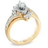 Thumbnail Image 1 of Previously Owned - 1 CT. T.W. Marquise Diamond Bypass Bridal Set in 14K Gold