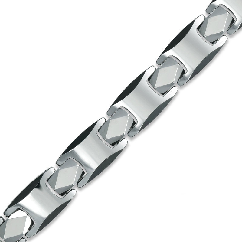 Main Image 1 of Previously Owned - Link Bracelet in Two-Tone Tungsten - 8.5"