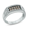 Thumbnail Image 2 of Previously Owned - 1/2 CT. T.W. Champagne and White Diamond Ring in 10K White Gold