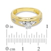 Thumbnail Image 3 of Previously Owned - 1/4 CT. T.W. Diamond Cross Engagement Ring in 14K Gold