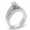 Thumbnail Image 2 of Previously Owned - 1-1/2 CT. T.W. Princess-Cut Diamond Bridal Set in 14K White Gold