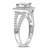 Thumbnail Image 1 of Previously Owned - 1 CT. T.W. Quad Princess-Cut Diamond Frame Ring in 14K White Gold