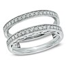 Thumbnail Image 1 of Previously Owned - 1/3 CT. T.W. Diamond Milgrain Edge Solitaire Enhancer in 14K White Gold