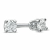 Previously Owned - 1/10 CT. T.W. Diamond Solitaire Stud Earrings in 14K White Gold (J/I3)