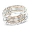 Thumbnail Image 1 of Previously Owned - Riveted Ring in Two-Tone Stainless Steel