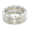 Thumbnail Image 3 of Previously Owned - Riveted Ring in Two-Tone Stainless Steel