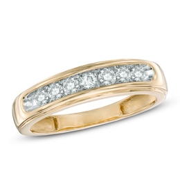 Previously Owned - 1/2 CT. T.W. Diamond Comfort Fit Band in 10K Gold