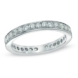 Previously Owned - 5/8 CT. T.W. Diamond Eternity Wedding Band in Platinum (H/SI1)
