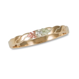 Previously Owned Black Hills Gold Diamond Accent Wedding