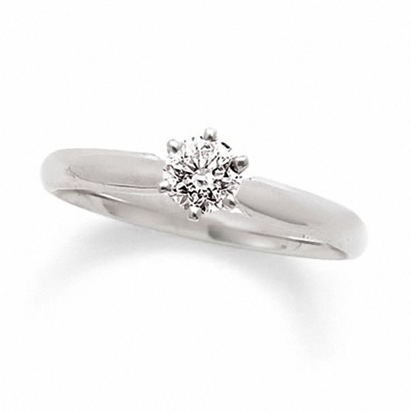 Previously Owned - 1/4 CT. Diamond Solitaire Engagement Ring in 14K White Gold