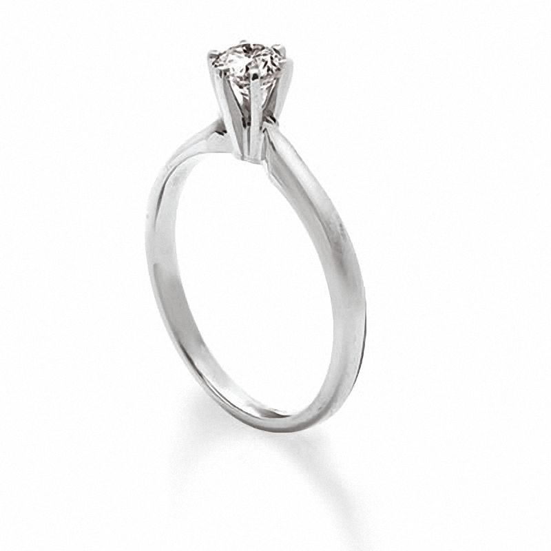 Previously Owned - 1/4 CT. Diamond Solitaire Engagement Ring in 14K White Gold