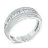 Thumbnail Image 2 of Previously Owned - 1 CT. T.W. Round and Baguette Diamond Wedding Band in 14K White Gold