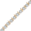Thumbnail Image 1 of Previously Owned - 3/8 CT. T.W. Diamond "S" Line Bracelet in 10K Gold