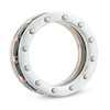 Thumbnail Image 2 of Previously Owned - Riveted Ring in Tri-Tone Stainless Steel