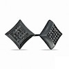 Previously Owned - Men's 1/4 CT. T.W. Black Diamond Star Earrings in Black IP Stainless Steel