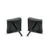 Previously Owned - Men's 1/4 CT. T.W. Black Diamond Star Earrings in Black IP Stainless Steel