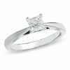 Previously Owned - Celebration Lux® 1/2 CT. Princess-Cut Diamond Solitaire Engagement Ring in 18K White Gold (I/SI2)