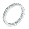 Thumbnail Image 1 of Previously Owned - 1/3 CT. T.W. Diamond Eternity Wedding Band in Platinum (H/SI1)