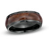 Thumbnail Image 0 of Previously Owned - Men's 8.0mm Black Zirconium Faux Wood Inlay Ring