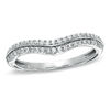 Thumbnail Image 0 of Previously Owned - 1/5 CT. T.W. Diamond Double Row Contour Wedding Band in 14K White Gold
