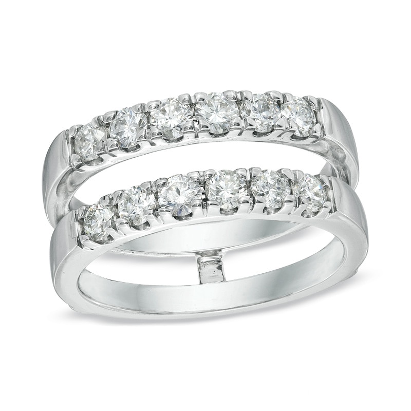 Main Image 1 of Previously Owned - 1 CT. T.W. Diamond Solitaire Enhancer in 14K White Gold (I/I1)