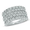 Thumbnail Image 1 of Previously Owned - 1/6 CT. T.W. Diamond Five Row Band in Sterling Silver