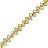 Thumbnail Image 0 of Previously Owned - Citrine Zig-Zag Bracelet in Sterling Silver - 7.25"