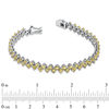 Thumbnail Image 1 of Previously Owned - Citrine Zig-Zag Bracelet in Sterling Silver - 7.25"