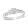 Thumbnail Image 1 of Previously Owned - 1/3 CT. T.W. Composite Diamond Three Stone Engagement Ring in 10K White Gold
