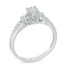 Thumbnail Image 2 of Previously Owned - 1/3 CT. T.W. Composite Diamond Three Stone Engagement Ring in 10K White Gold