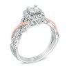 Thumbnail Image 2 of Previously Owned - 3/4 CT. T.W. Princess-Cut Diamond Frame Engagement Ring in 14K Two-Tone Gold