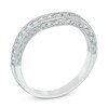 Thumbnail Image 2 of Previously Owned - 1/3 CT. T.W. Diamond Contour Vintage-Style Anniversary Band in 14K White Gold