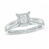 Thumbnail Image 1 of Previously Owned - 1/2 CT. T.W. Princess-Cut Diamond Engagement Ring in 10K White Gold