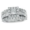 Thumbnail Image 1 of Previously Owned - 1 CT. T.W. Princess-Cut Diamond Frame Engagement Ring in 14K White Gold