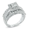 Thumbnail Image 2 of Previously Owned - 1 CT. T.W. Princess-Cut Diamond Frame Engagement Ring in 14K White Gold