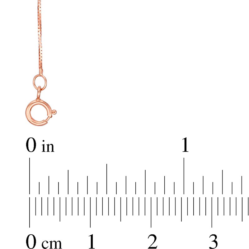 Main Image 2 of Previously Owned - 0.45mm Box Chain Necklace in 14K Rose Gold