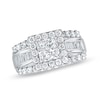 Thumbnail Image 0 of Previously Owned - 1 CT. T.W. Princess-Cut Diamond Frame Engagement Ring in 14K White Gold