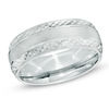 Thumbnail Image 0 of Previously Owned - Men's 8.0mm Diamond-Cut and Satin Wedding Band in Sterling Silver