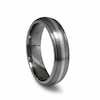 Thumbnail Image 1 of Previously Owned - Edward Mirell 6.0mm Wedding Band in Titanium and Sterling Silver