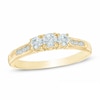 Thumbnail Image 1 of Previously Owned - 1/2 CT. T.W. Diamond Past Present Future® Ring in 14K Gold