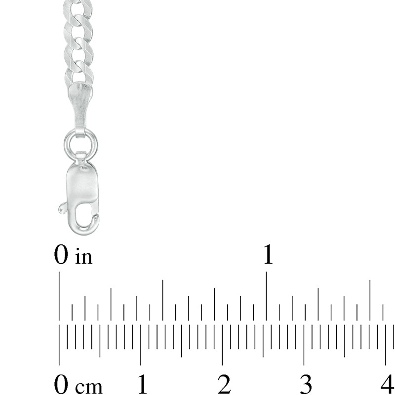 Previously Owned - Men's 3.6mm Curb Chain Necklace in 14K White Gold - 22"