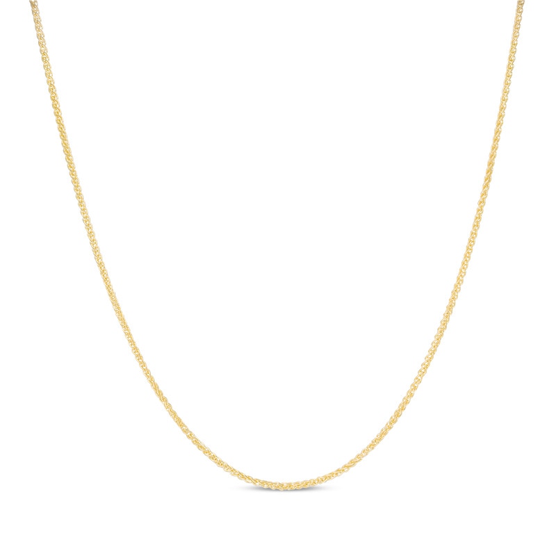 Main Image 1 of Previously Owned - Ladies' Adjustable 1.0mm Wheat Chain Necklace in 14K Gold - 22"